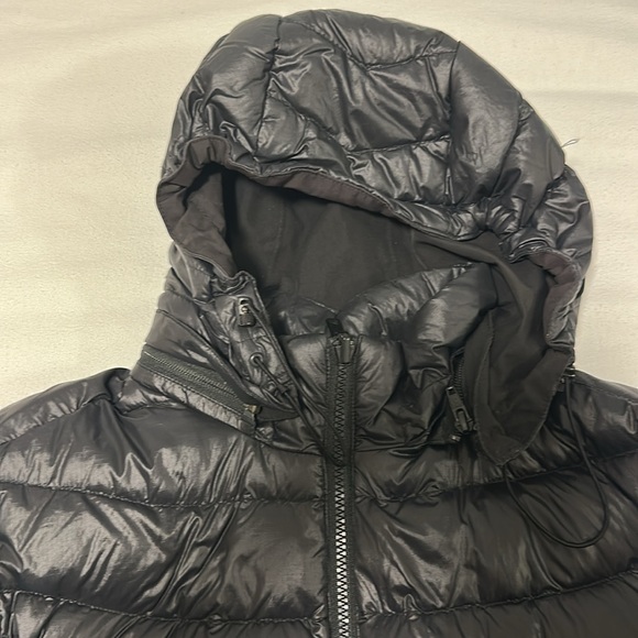 The North Face Black Quilted Puffer Jacket Water-Resistant Womens XL Hood - Picture 5 of 7